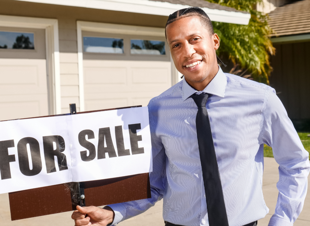 Buyers touring a home with a real estate agent in Minnesota