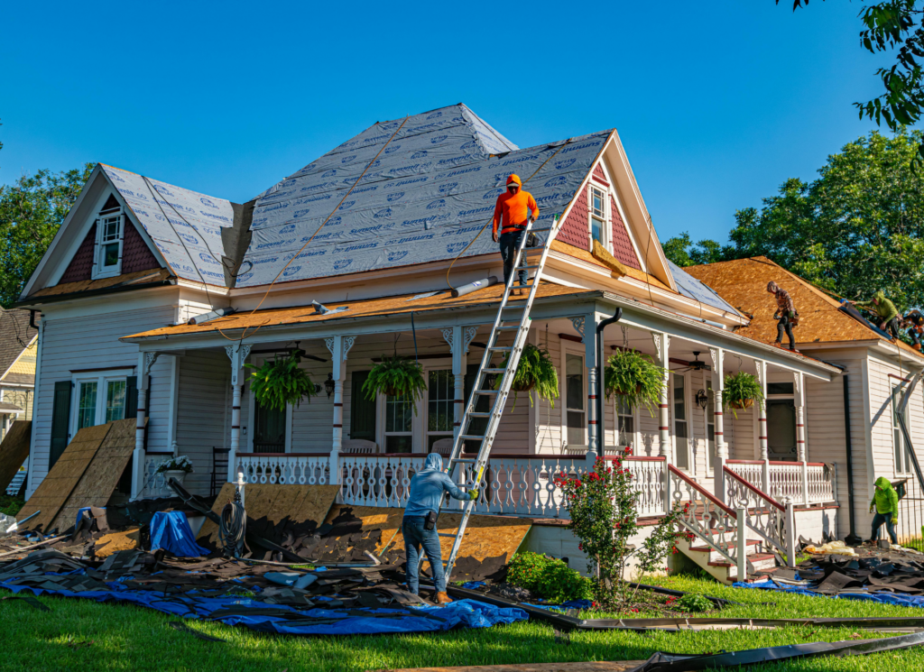 Home construction process in Minnesota showing framing and building stages
