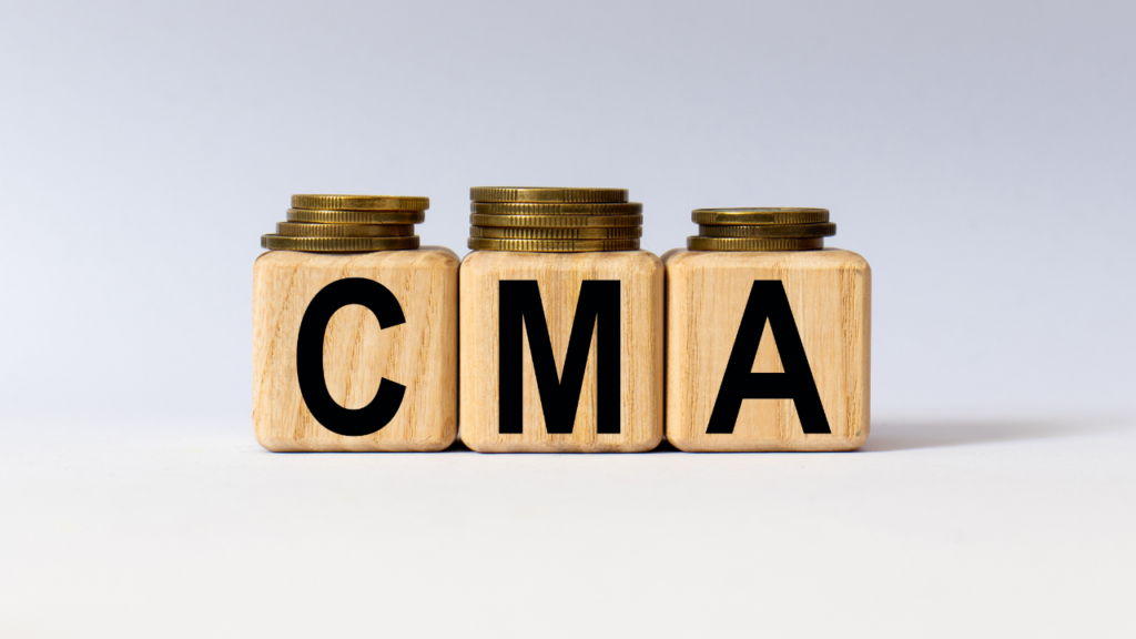 Home seller comparing online home estimates with CMA report from real estate agent