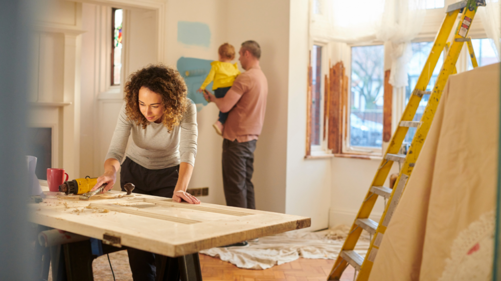 Immigrant homebuyer evaluating a Minnesota fixer-upper property requiring renovations