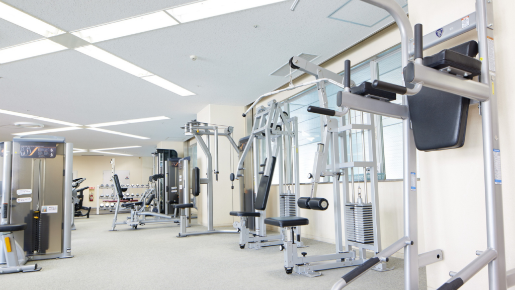 Minnesota residents exercising at a modern fitness center located near residential neighborhoods