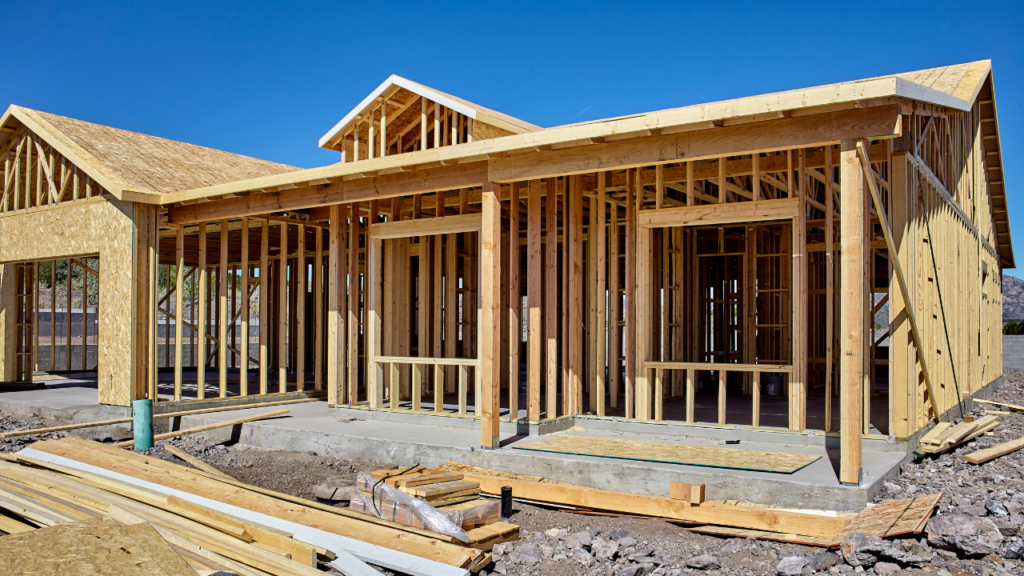 Newly built homes in a growing Minnesota residential community