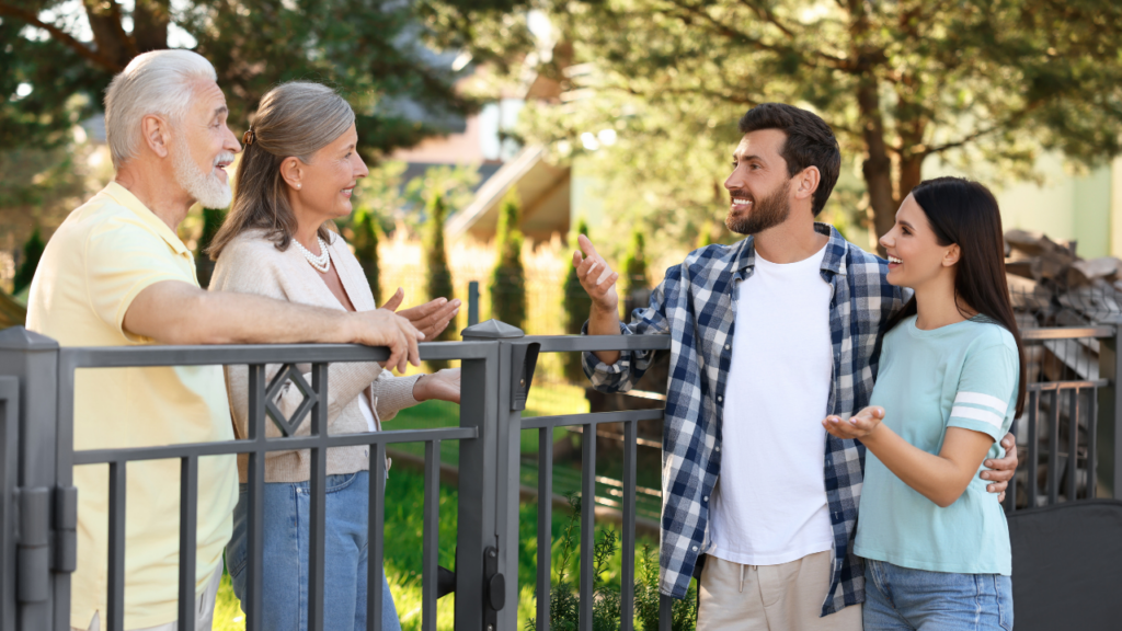 Minnesota homebuyer walking through a residential neighborhood on foot evaluating the community character and daily life environment before making a purchase decision in the Twin Cities
